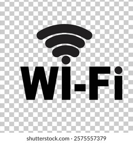 Black wifi vector icon, wifi signal ,full wifi network connection