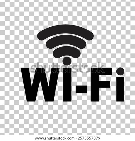 Black wifi vector icon, wifi signal ,full wifi network connection