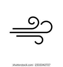 Plantilla de diseño de moda para iconos de viento negro