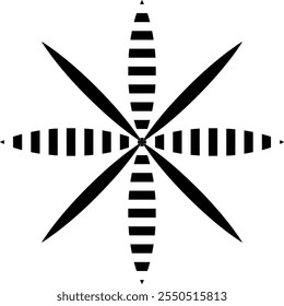 A black windmill icon features a minimalist, dark silhouette of a traditional windmill, typically with four blades extending outward in a cross pattern.