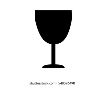 black wineglass vector