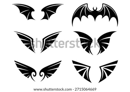 Black wing designs wings bat wings