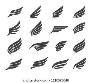 Black Wing Icon Elements