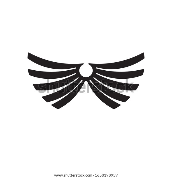 black wing illustration\
logo vector