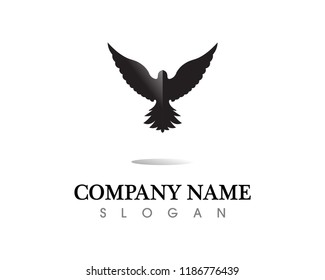 Black wing logo symbol for a professional designer
