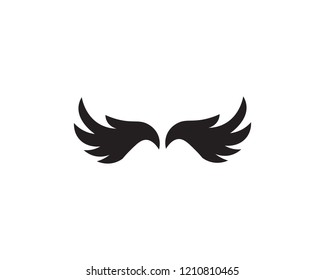 Black wing logo symbol for a professional designer
