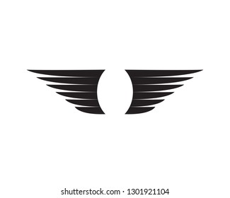 Black Wing Logo Symbol Professional Designer Stock Vector (Royalty Free ...