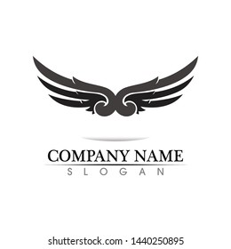 Black Wing Logo Symbol Professional Designer Stock Vector (royalty Free 