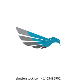 Black wing logo symbol for a professional design
