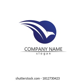 Black wing logo symbol for a professional designer