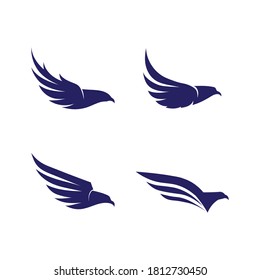 Black wing logo symbol for a professional designer
