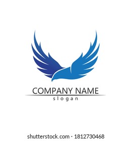Black wing logo symbol for a professional designer