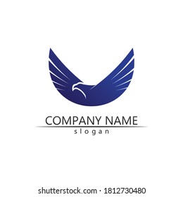 Black wing logo symbol for a professional designer