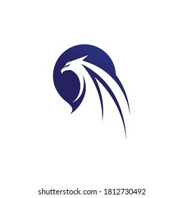Black wing logo symbol for a professional designer