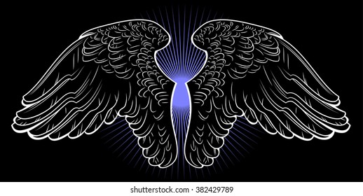 Black wings of an angel