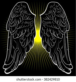 Black wings of an angel