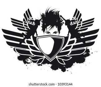 emblema de las alas negras