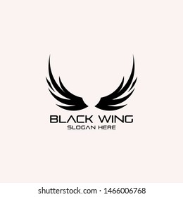 black Wings logo design inspiration  icon logo unique vector download