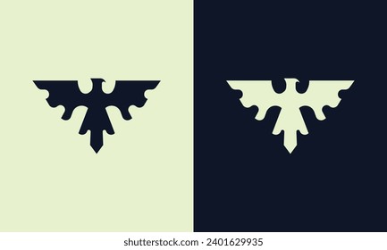Icono del logotipo del vector de alas negras. Insignia de ala. Insignia de ala negra. Ilustración vectorial.