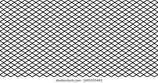 Black wire mesh fence on a white background