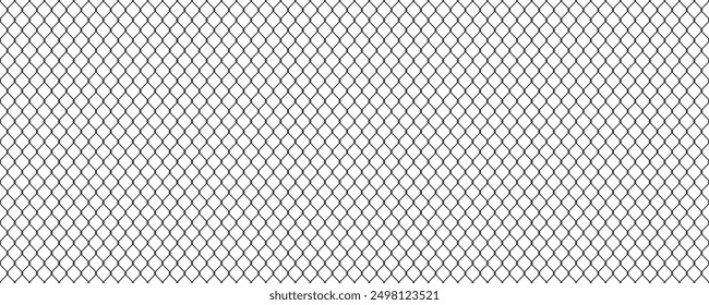 Black wire mesh fence on a white background