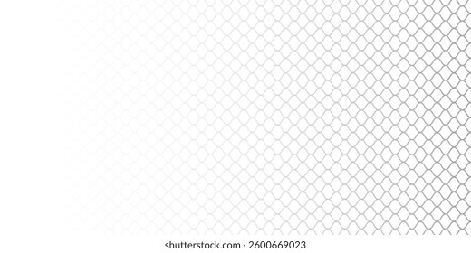 Black wire mesh fence on a white background