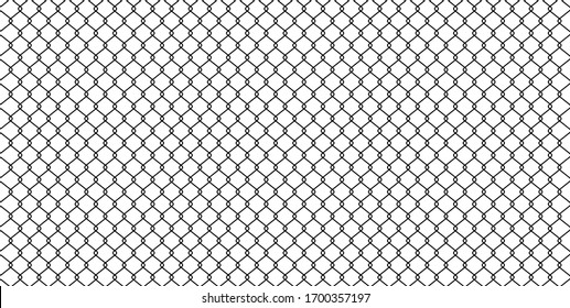 black wire mesh isolated on white background, barrier net, wire net metal wall, barbed wire fence, black grid for backdrop, fence barb for construction zone, wire grid of fence for wallpaper, vector
