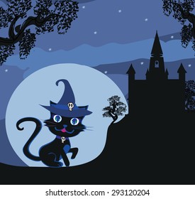 black witch cat