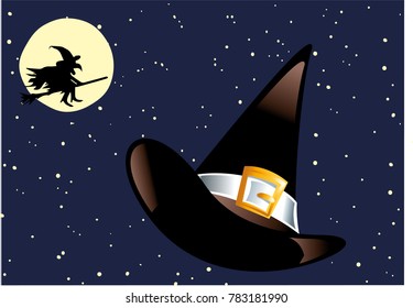 black witch's hat