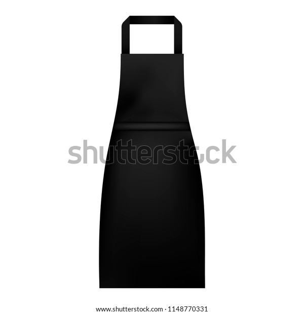 Download Black Woman Apron Mockup Realistic Illustration Stock Vector Royalty Free 1148770331