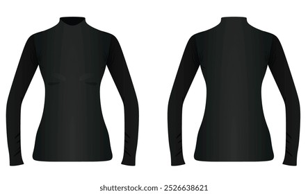 Black  woman base layer. vector