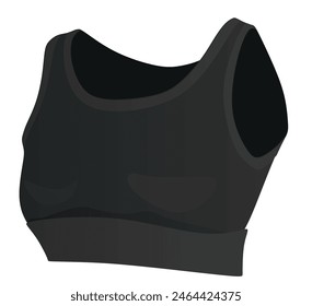 Black  woman bra. vector illustration