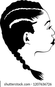 Black Woman with Braid