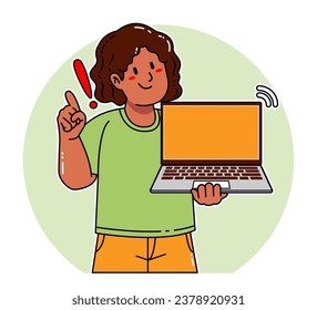 Black woman carrying a laptop