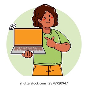 Black woman carrying a laptop