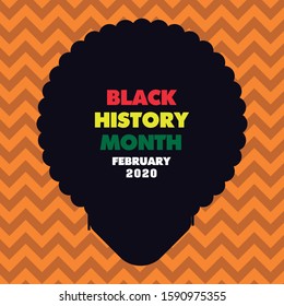 black woman figure for a black history month in a zigzag pattern