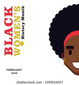 Black woman or History Month. vector. illustration