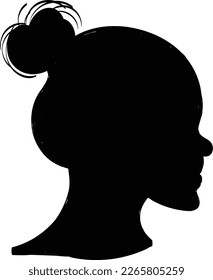 Black Woman Silhouette. Black awareness day celebration illustration with Woman Silhouette. 