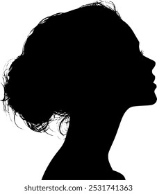 Vector negro del Perfil de la silueta de la mujer, mujer negra de la silueta
Vector de perfil de mujer
Vista lateral de la cabeza femenina
Silueta elegante del Vector de la mujer
Contorno de sombra femenino