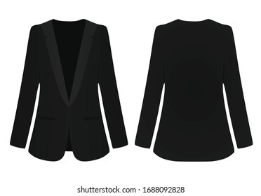 Black woman suit. vector illustration
