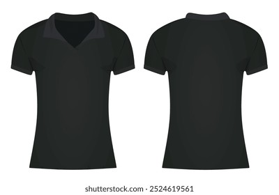 Black woman t shirt. vector