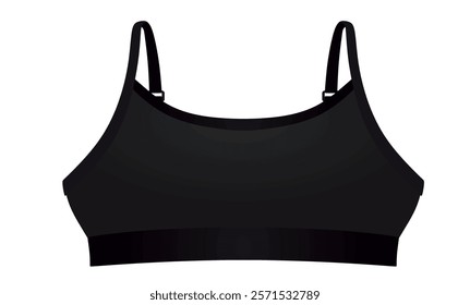 Black woman top. vector illustration