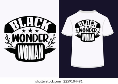 Black Wonder Woman Svg T Shirt Design svg