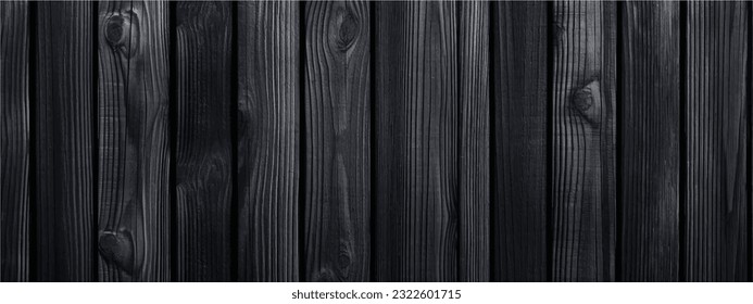 black wood timber board use for background, poster, banner, brochure, social media design