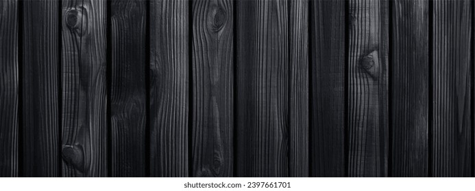 black wood timber board use for background, poster, banner, brochure, social media design