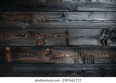 black wood timber board use for background, poster, banner, brochure, social media design