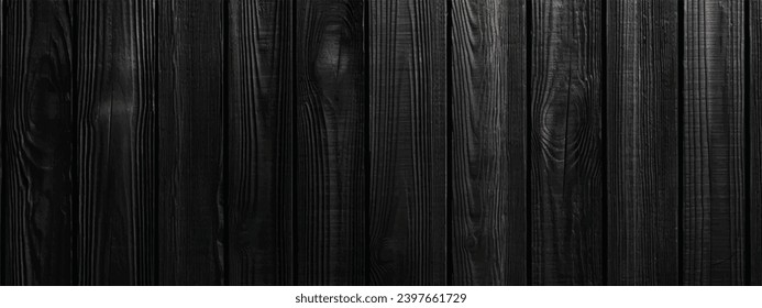 black wood timber board use for background, poster, banner, brochure, social media design