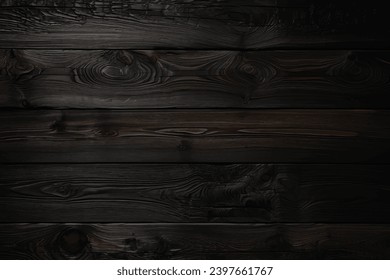 black wood timber board use for background, poster, banner, brochure, social media design