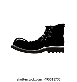 Black work boots. icon