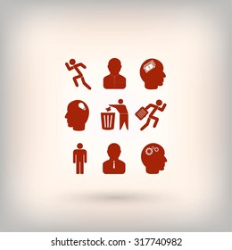 black working businessman icon
